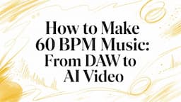 How to Make 60 BPM Music: From DAW to AI Video